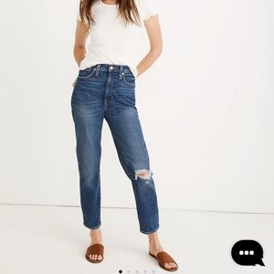 Madewell The Momjean: Comfort Stretch Edition Size 25